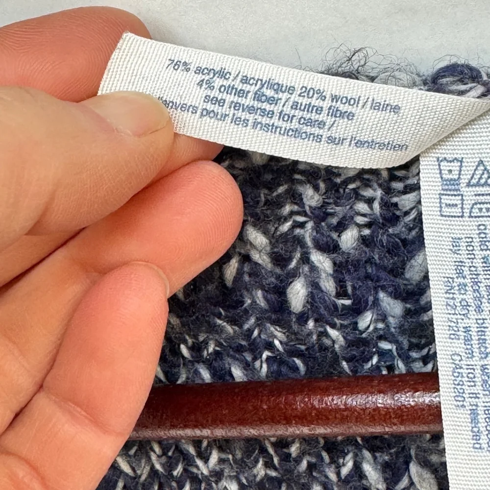 Aeropostale Long Sleeve Cardigan Open Front crochet Sweater Women’s Medium - Picture 5 of 10